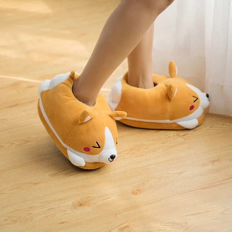 Chaussons animaux adultes | Chien kawaï