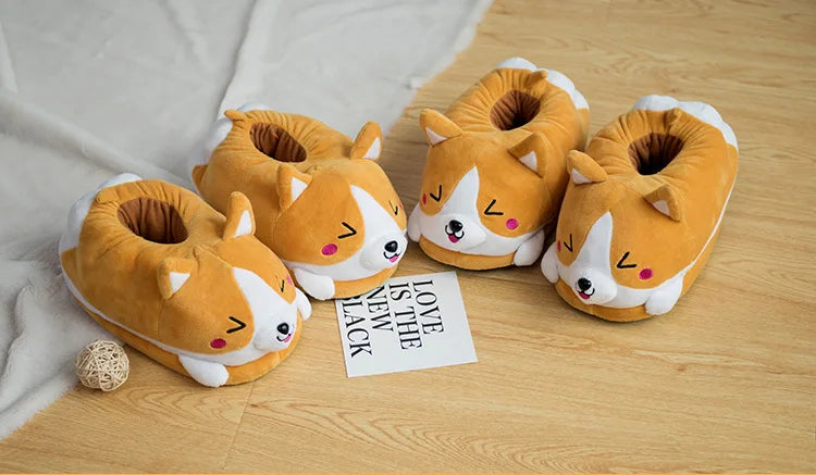 Chaussons animaux adultes | Chien kawaï