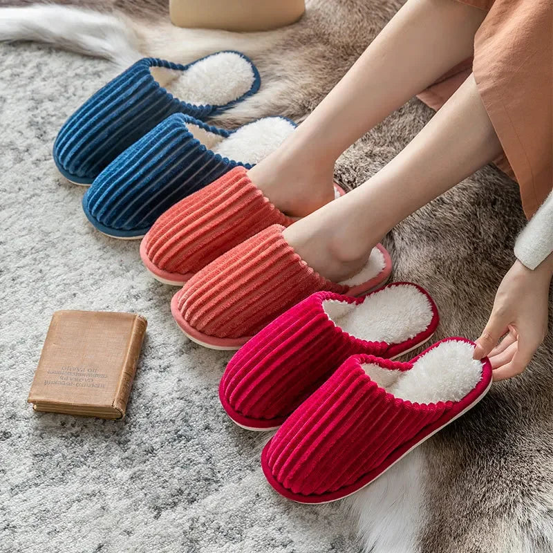 Chaussons en peluche mixte