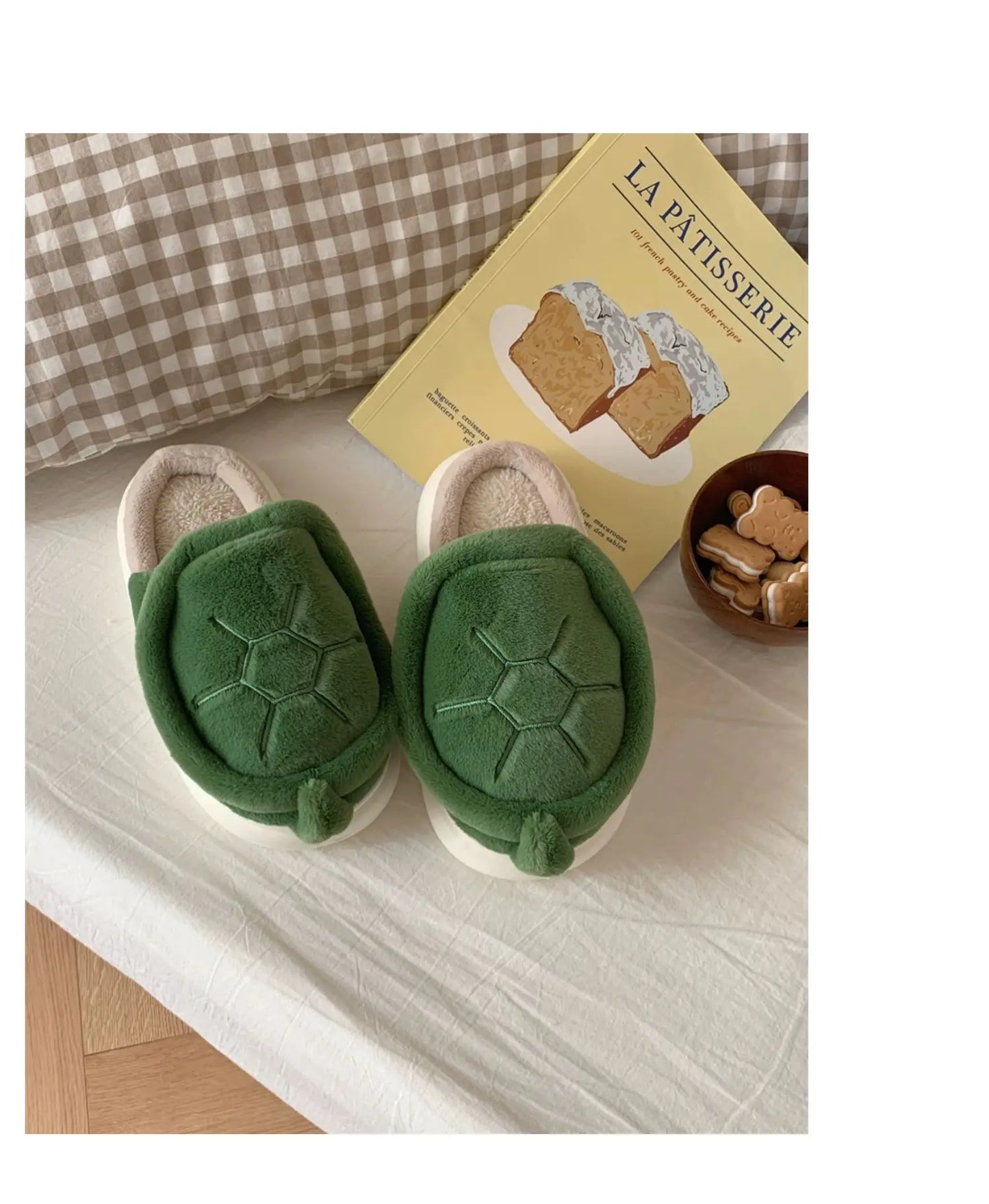 Chaussons animaux | Carapace de tortue verte