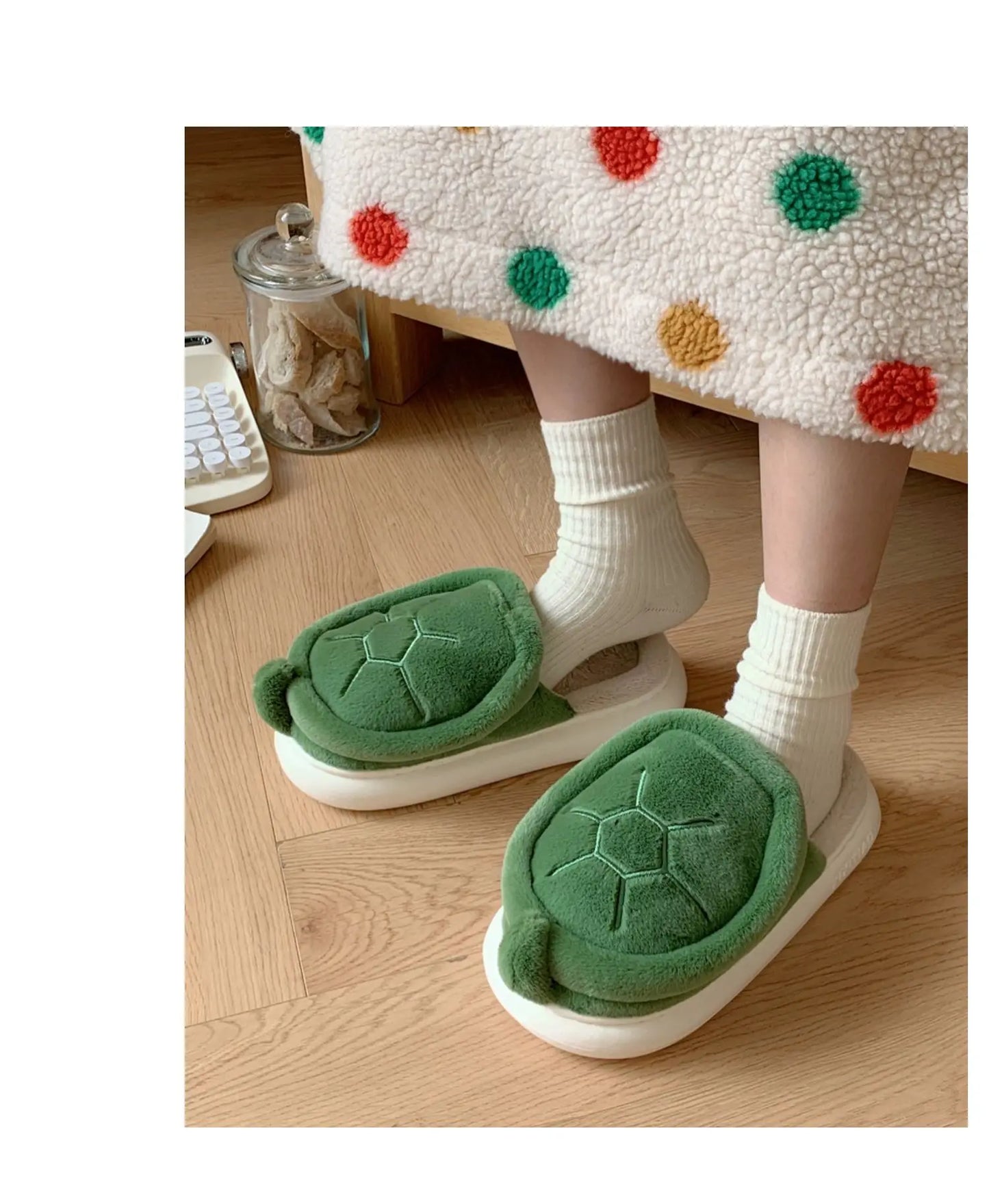 Chaussons animaux | Carapace de tortue verte