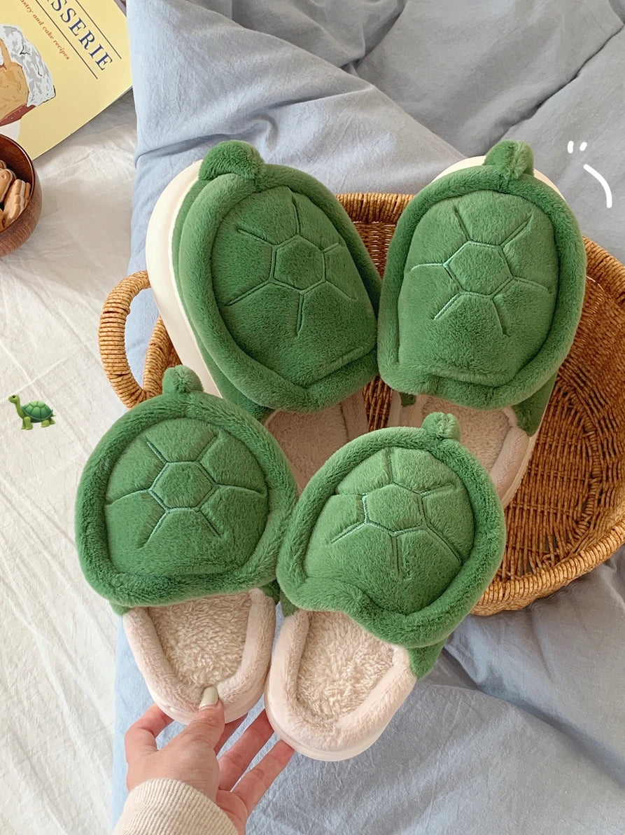 Chaussons animaux | Carapace de tortue verte