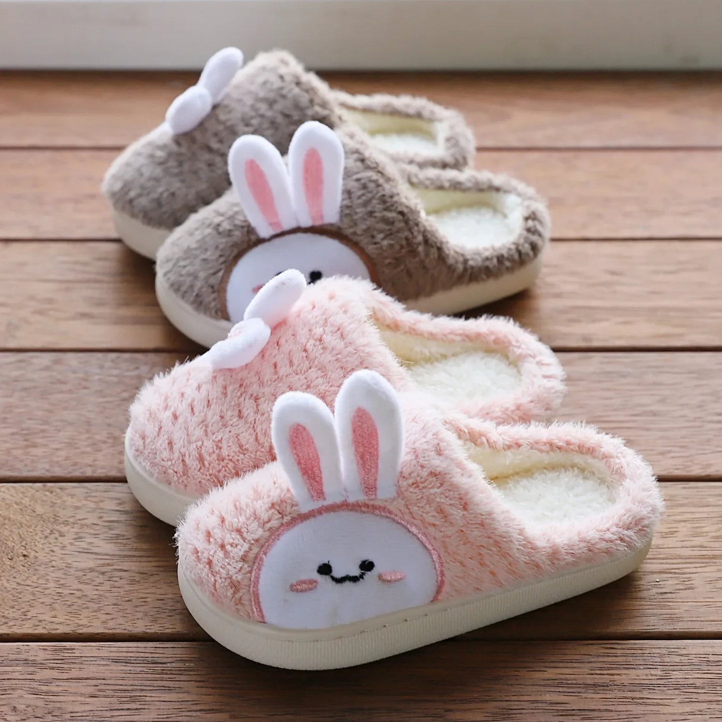 Chaussons fille mules | Tête de lapin