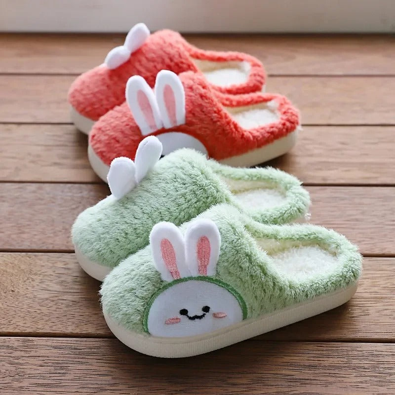 Chaussons fille mules | Tête de lapin