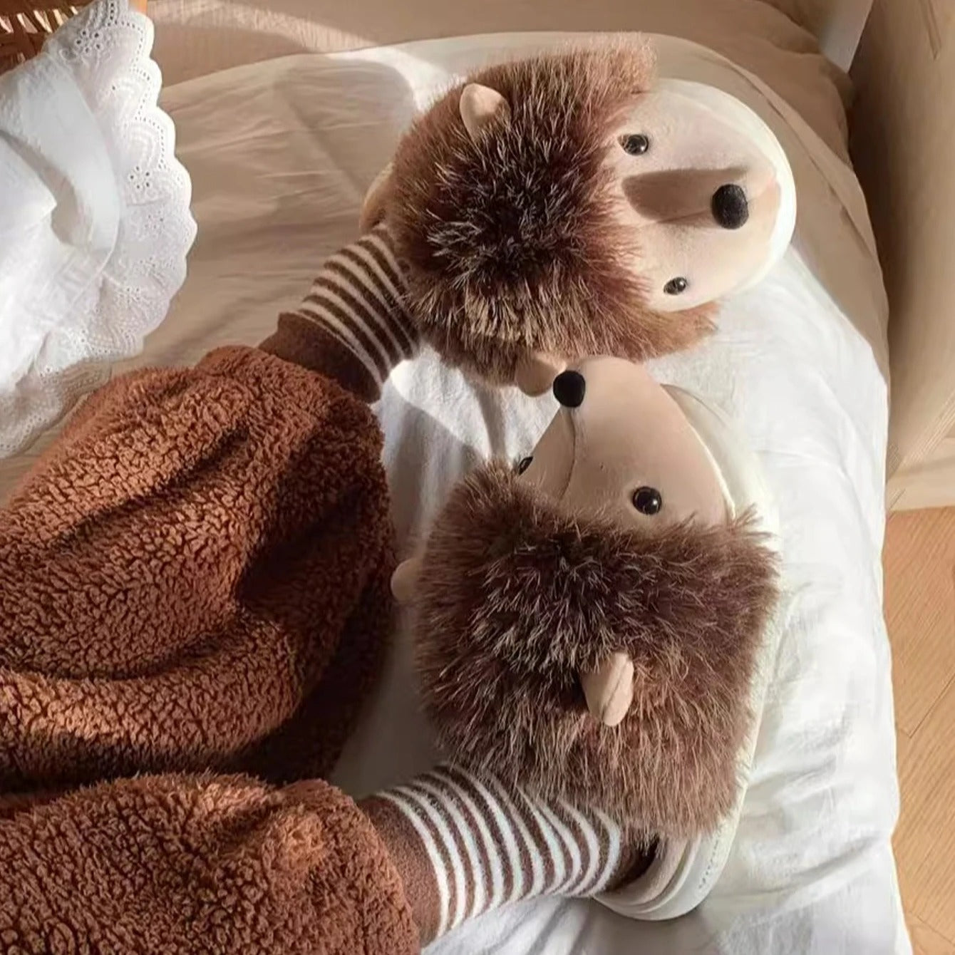 Chaussons animaux pour femme | Hérisson - Chaussly