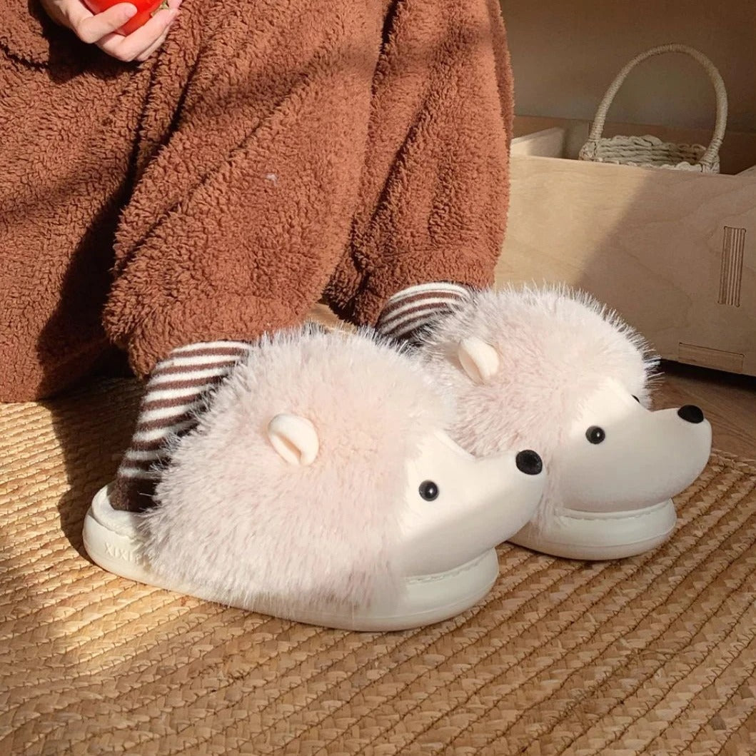 Chaussons animaux pour femme | Hérisson - Chaussly