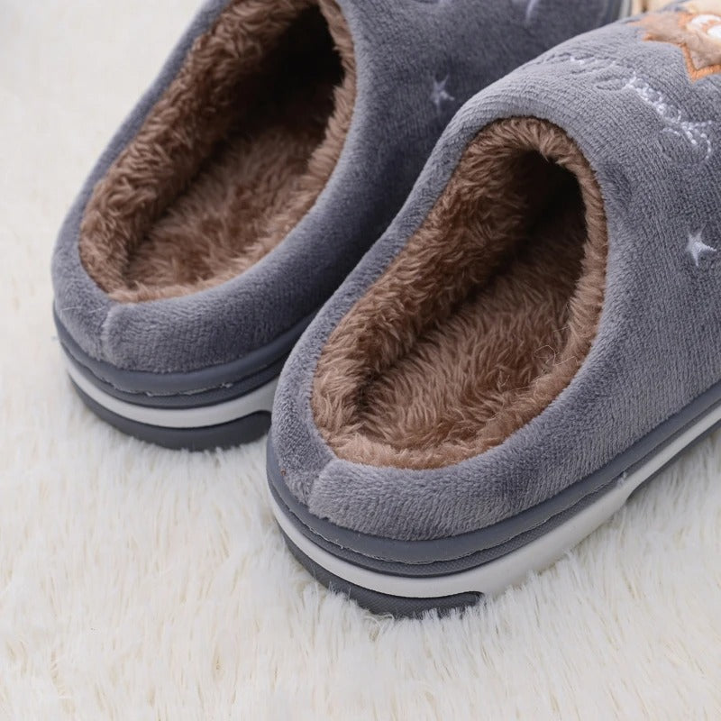 Chaussons mules garçon | Hérisson gris