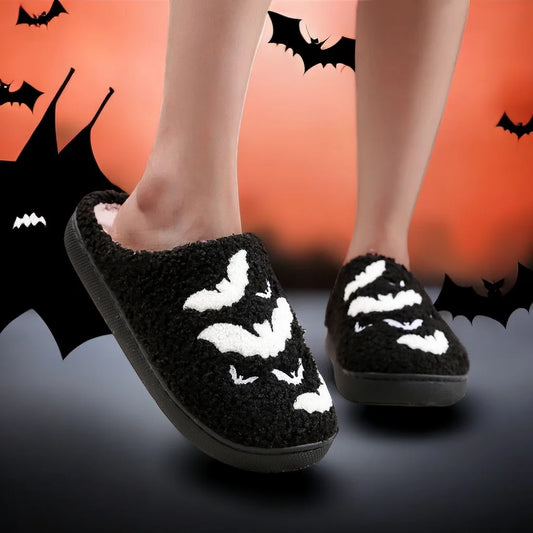 Chaussons Halloween | Chauve-souris noir - Chaussly