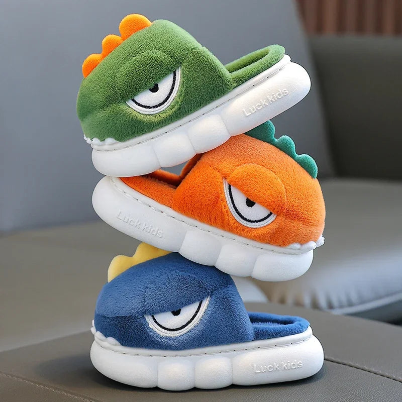 Chaussons rigolo enfant | Dinosaure - Chaussly