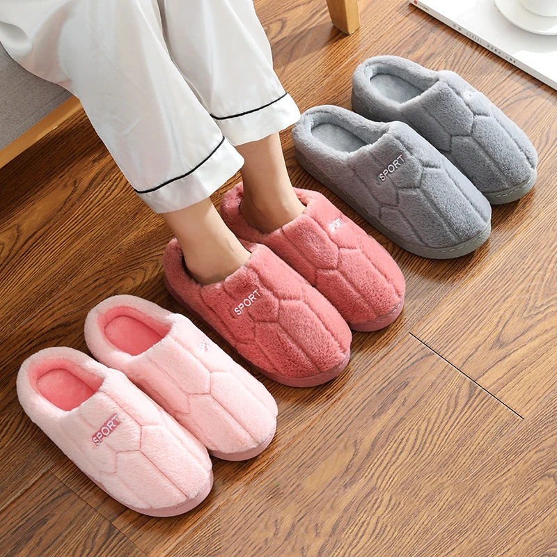 Chaussons femme peluche | Sport violet