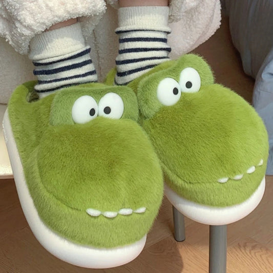 Chaussons rigolos adultes | Dinosaure