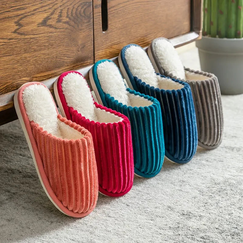 Chaussons en peluche mixte