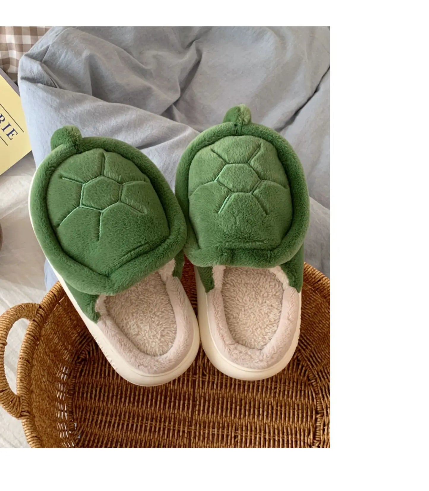 Chaussons animaux | Carapace de tortue verte