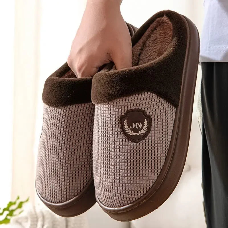 Chaussons homme mules | Elégance marron - Chaussly