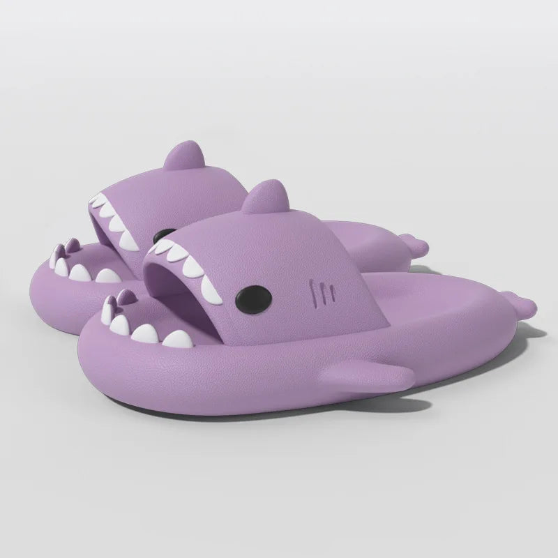 Claquettes mixtes antidérapantes | Requin violet