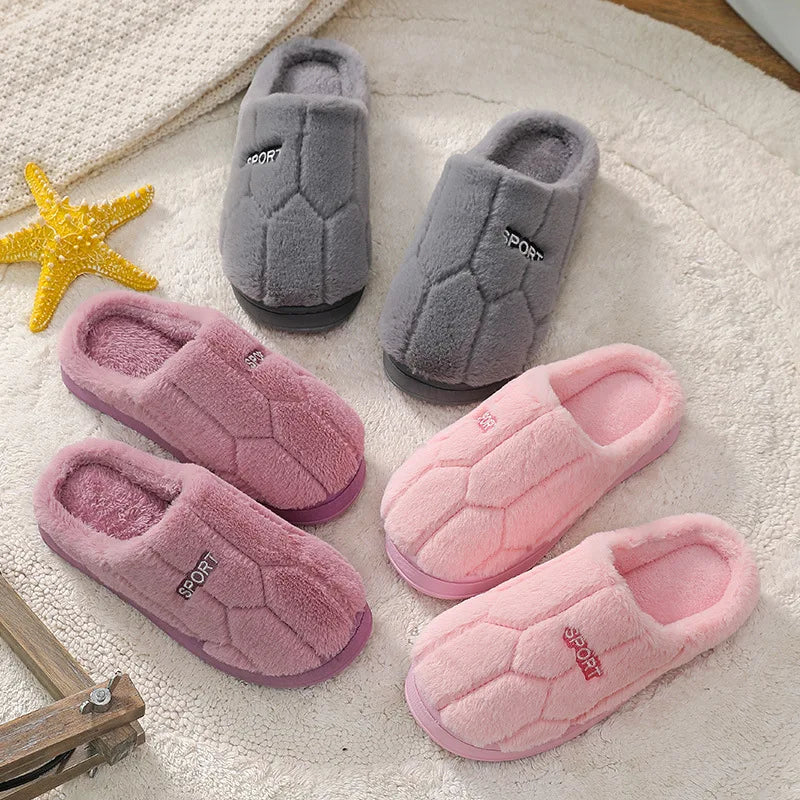 Chaussons femme peluche | Sport violet