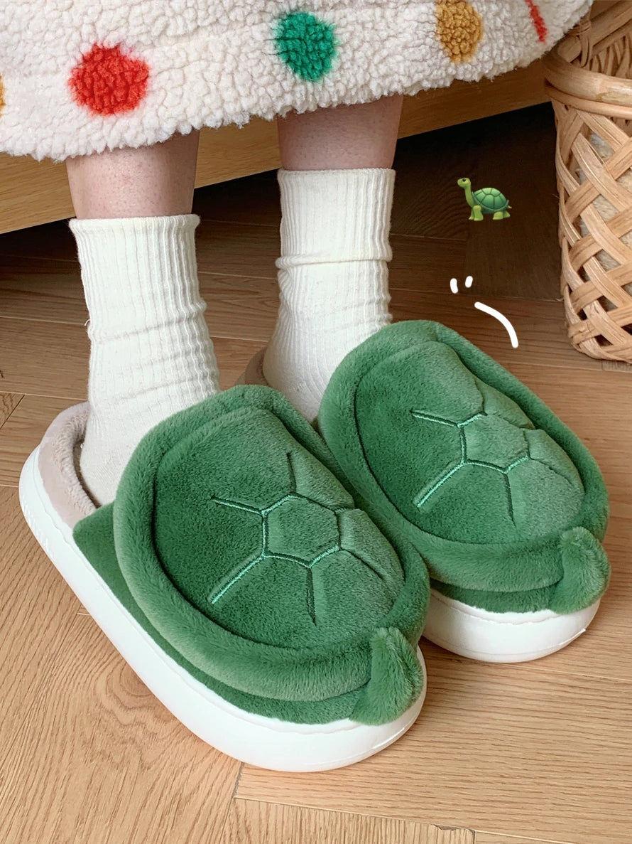 Chaussons animaux | Carapace de tortue verte