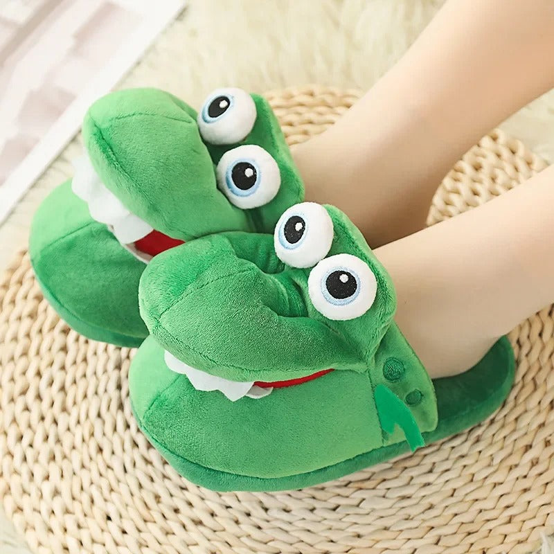 Chaussons rigolo | Crocodile glouton