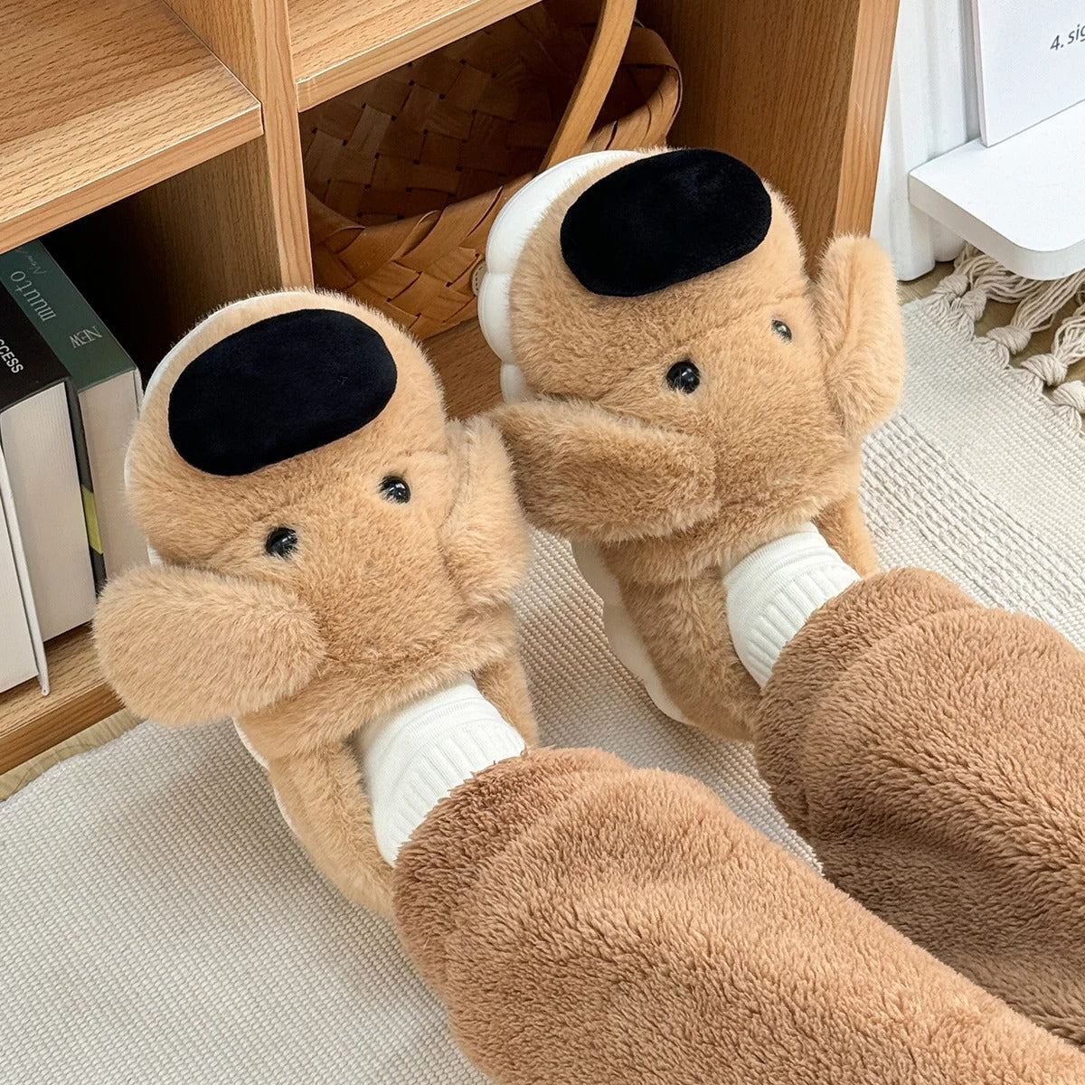 Chaussons animaux en peluche | Chien