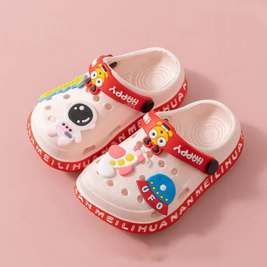 Claquettes fille | Astronaute rose